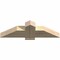 Ekena Millwork Eugene Rough Sawn Timber Gable Bracket, Douglas Fir, 36"W x 10"H x 4"D x 6"F, 7/12 Pitch GBW036X10X0406EUG00RDF - alternate 2